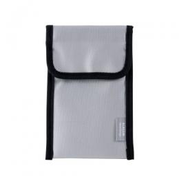 ELECOM BMA-MBP01MGY 難燃ポーチ/折り込みタイプ/ポケット付属/Mサイズ/グレー