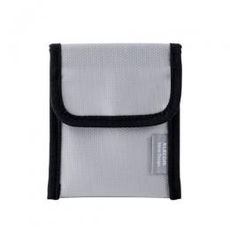 ELECOM BMA-MBP01SGY 難燃ポーチ/折り込みタイプ/ポケット付属/Sサイズ/グレー