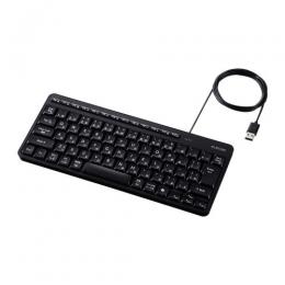 ELECOM TK-QT11MUMBK キーボード/有線/静音/ミニサイズ/メンブレン式/ブラック