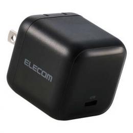 ELECOM MPA-AC12465BK AC充電器/スマホ・タブレット用/USB PD/65W/USB-C/スイングプラグ/ブラック