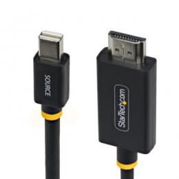 StarTech.com 1M-MDP-HDMI2-4K60 Mini DisplayPort - HDMI 2.0アクティブ変換ケーブル/1m/4K 60Hz/mDPコンバーター