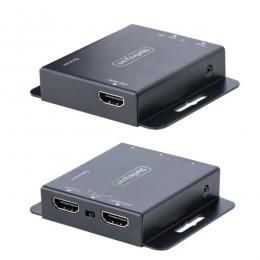 StarTech.com EXTEND-HDMI-4K40C6P1 HDMIエクステンダー/Cat6 Cat5e LANケーブル接続/送受信機セット/4K30Hz 40m/映像延長キット