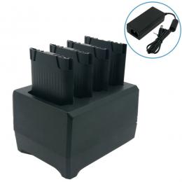 ユニテック・ジャパン 5100-900034G PA768用4スロットバッテリ充電器、ACアダプタ付属