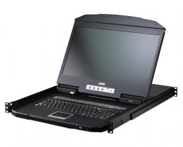 ATEN CL3708INWJJL 18.5インチLCD搭載 8ポート USB HDMI IP-KVMドロワー（1ローカル/リモートアクセス共有、ワイドスクリーン対応）