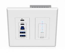 ADTECHNO UEX3H-WP-US ウォールプレート型USB 3.2 Gen1エクステンダー ホスト