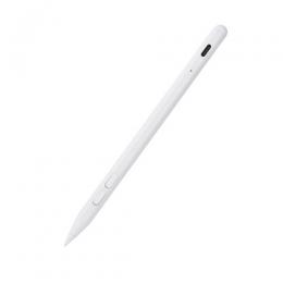 ELECOM P-TPACSTAP14WH タッチペン/充電式/iPad専用/ショートカットボタン/パームリジェクション/傾き検知/磁気吸着/USB-C充電/急速充電/交換ペン先/ホワイト
