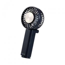 ELECOM FAN-U262NV ハンディファン/リチウムイオン電池/冷却プレート付/3段階調整/カラビナ付/ストラップ付/USB Type-C充電/ネイビー