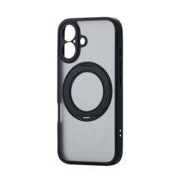 ELECOM PM-A24AMGSTKMBK iPhone 16/ハイブリッドケース/極限/MAGKEEP/スタンド/ブラック
