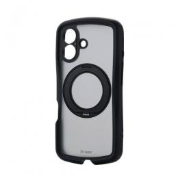 ELECOM PM-A25AGRSTKMBK iPhone 17/Grippy/フレームカラー/極限/MAGKEEPスタンド/ブラック