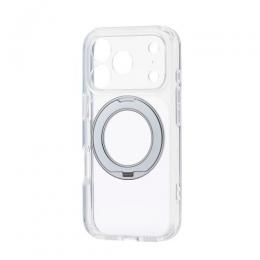 ELECOM PM-A25CMGSTKSV iPhone 17 Pro/ハイブリッドケース/極限/MAGKEEP/スタンド/シルバー