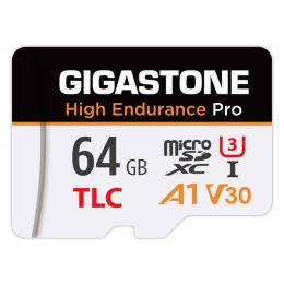 Gigastone GJMX-64GA1TLC microSDXCカード 64GB 高耐久Pro（TLCチップ採用）UHS-I U3 A1 V30スペック 最大読込95MB/s 最大書込35MB/s 5年保証 ドライブレコーダー・監視カメラ対応