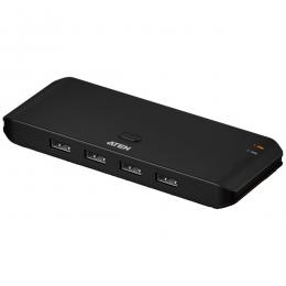 ATEN US4224 PC2台用 USB2.0 切替器（4デバイス接続）