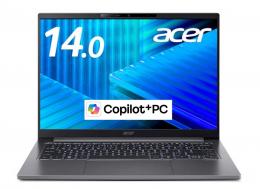 Acer(エイサー) TMX414-51-H73Y Acer TravelMate X4 14 AI (Core Ultra 7プロセッサー 258V/32GB/SSD・512GB/光学ドライブなし/Win11Pro64/Officeなし/14型/Copilot+PC)