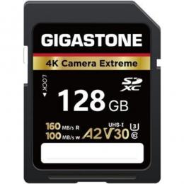 Gigastone GJSX-128GBA2V30 Gigastone SD card 128GB UHS-1U3 V30 A2スペック SDカード 最大読み取り速度160MB/s 4Kビデオ撮影対応 Cemera  Extreme ギガストーン