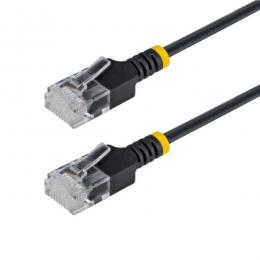 StarTech.com N6APATUTP34BKS80CM CAT6A LANケーブル/超スリム/80cm/ブラック/UTP/純銅撚線/スナッグレス/カテゴリ6A ギガビット対応