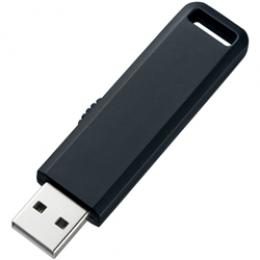 サンワサプライ UFD-SL8GBKN USB2.0メモリ（8GB） スライド式コネクタ（ブラック）