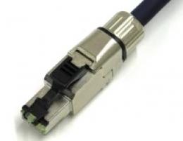 エイム電子 C6AS-CGRT2-M12X8/RJ45TG-NV-03 10GigE Vision対応LANケーブル ロボットSTP M12(Xコード)小型 RJ45産業用 3m