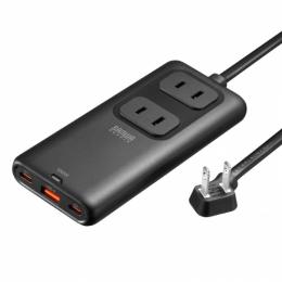 サンワサプライ TAP-SLIM7U-15BK スリムタップ（AC2個口・USB-C×2＋USB-A×1・PD100W）