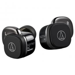 オーディオテクニカ ATH-SQ1TW2NC BK 完全ワイヤレスイヤホン ブラック Bluetooth ノイズキャンセリング機能搭載 外音取り込み テレワーク