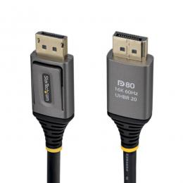 StarTech.com DP21V-50C-DP80-CABLE DisplayPort 2.1ケーブル/50cm/8K60Hz・8K240Hz/DP80 VESA準拠/DSC1.2a