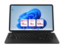 aiwaデジタル JA5-TBW1202 aiwa tab WS12-2 Windows11Pro 2in1タブレット型PC (Intel N100 QuadCore/8GB/SSD・128GB/Windows11Pro 64bit/12型/SIMスロット無し/解像度:2000x1200)
