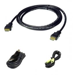 ATEN 2L-7D02HX2 1.8m USB HDMI KVMケーブルセット(4K60p)