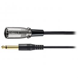 オーディオテクニカ AT-MI07/3.0 XLR変換ケーブル 3m （XLR-Mプラグ-φ6.3mmモノラル標準プラグ）
