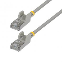 StarTech.com N6APATSTP34GRS15CM CAT6A LANケーブル/超スリム/15cm/グレー/ツメ折れ防止/FTP/超極細 RJ45イーサネットケーブル