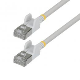 StarTech.com N6APATSTP34WHS50CM CAT6A LANケーブル/超スリム/50cm/ホワイト/ツメ折れ防止/FTP/超極細 RJ45イーサネットケーブル