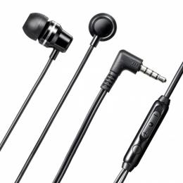 サンワサプライ MM-HS711BK 4極イヤホンマイク（音量スイッチ付き）