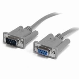 StarTech.com SCNM9FM 3m RS232Cシリアルクロス/ヌルモデムケーブル メス(DB-9/D-Sub9ピン) ‐ オス(DB-9/D-Sub9ピン) グレー