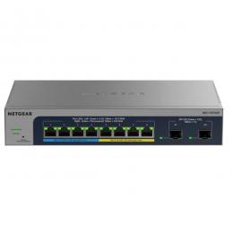 NETGEAR MS110TXUP-100JPS MS110TXUP PoE++マルチギガ(2.5G)8ポート 10G SFP+ x2 スマートクラウドスイッチ