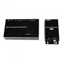 JOBLE IP09CPHK PoE Plus対応4ポートスイッチ(同軸IP伝送・電源受電対応)/PoE++対応同軸ケーブルIP長距離伝送器セット