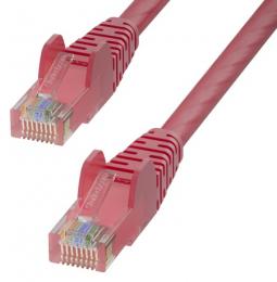 StarTech.com CAT6UTP15MRD Cat6 LANケーブル/15m/レッド/UTP/100W PoE/純銅導体/スナッグレス/カテゴリ6 イーサネット