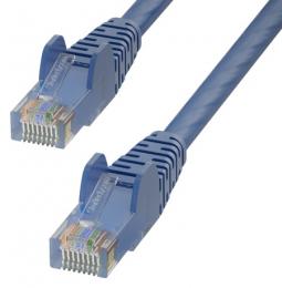 StarTech.com CAT6UTP25CMBL Cat6 LANケーブル/25cm/ブルー/UTP/100W PoE/純銅導体/スナッグレス/カテゴリ6 イーサネット