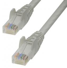 StarTech.com CAT6UTP5MGR Cat6 LANケーブル/5m/グレー/UTP/100W PoE/純銅導体/スナッグレス/カテゴリ6 イーサネット