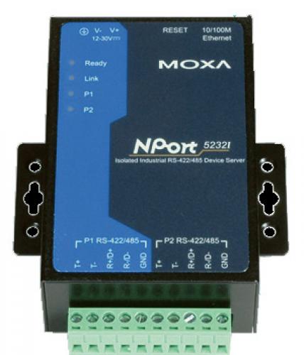 MOXA NPORT 5232I 2ポート RS-422/485 デバイス・サーバ （光絶縁