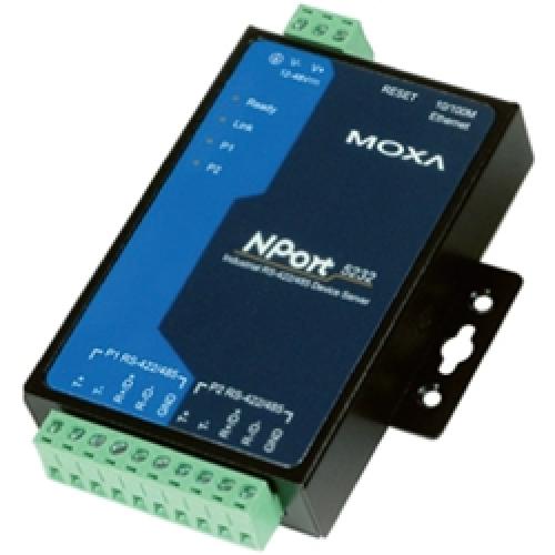 MOXA NPORT5232/JP 2ポート RS-422/485シリアルデバイスサーバ 電源