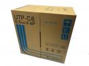 関西通信電線 LANケーブル UTP-C6 (0.5x4P) K-coil 白   300 m