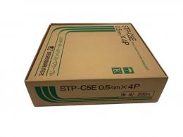 関西通信電線 LANケーブル STP-C5E (0.5x4P) モスグリーン   100 m